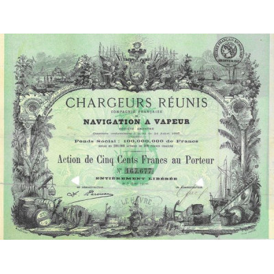 Chargeurs Réunis - Cie Française de Navigation à Vapeur (Act 500 F)