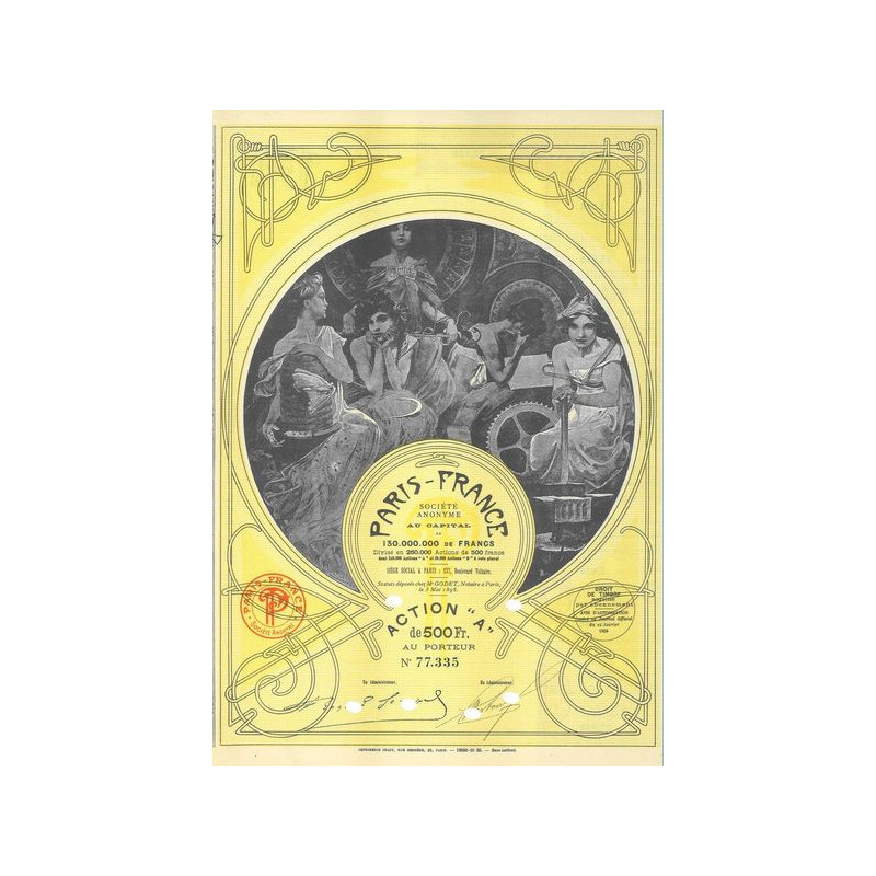 Paris - France (Act "A") illustrée par Mucha