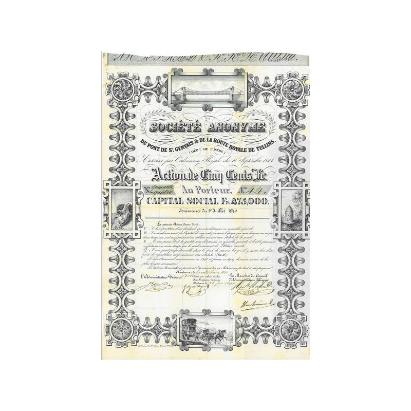 S.A. du Pont de St Gervais & de la Route Royale de Tullins