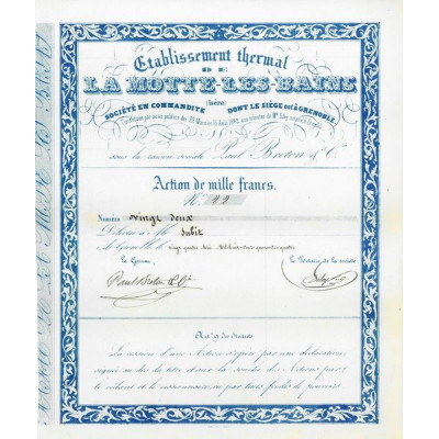 Ets Thermal de La Motte-les-Bains