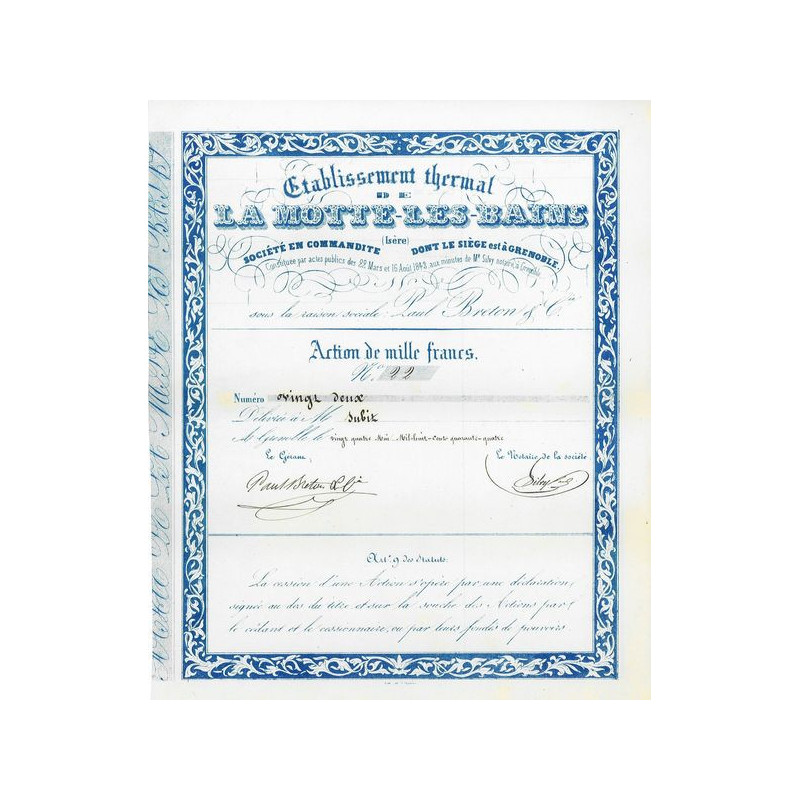 Ets Thermal de La Motte-les-Bains