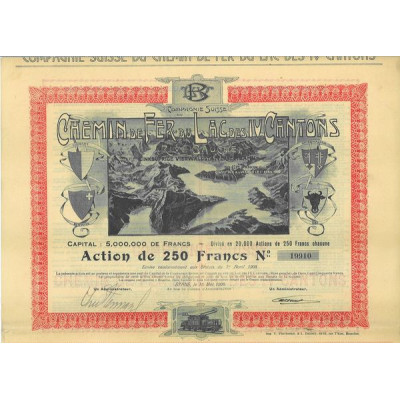 Cie suisse du Chemin de Fer du Lac des IV Cantons (Rive Gauche)