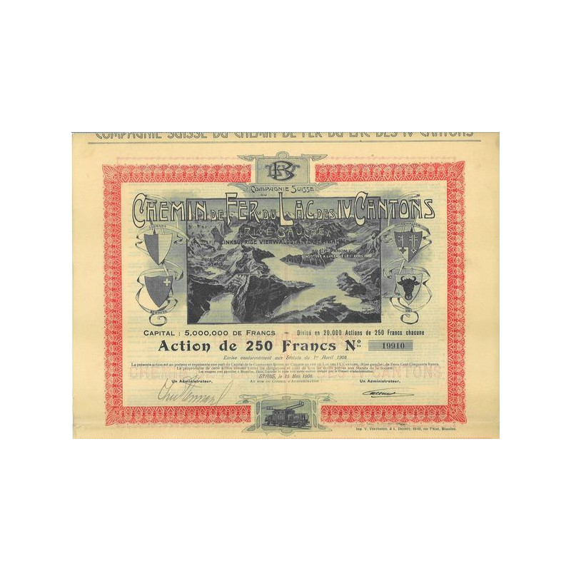 Cie suisse du Chemin de Fer du Lac des IV Cantons (Rive Gauche)