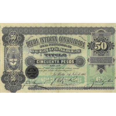 Deuda Interna Consolidada de la Provincia de Buenos Aires (50 Pesos)