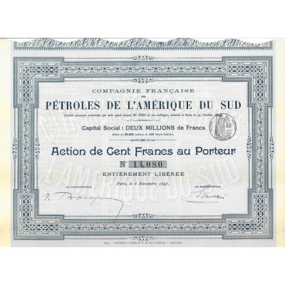 Cie Française des Pétroles de l'Amérique du Sud
