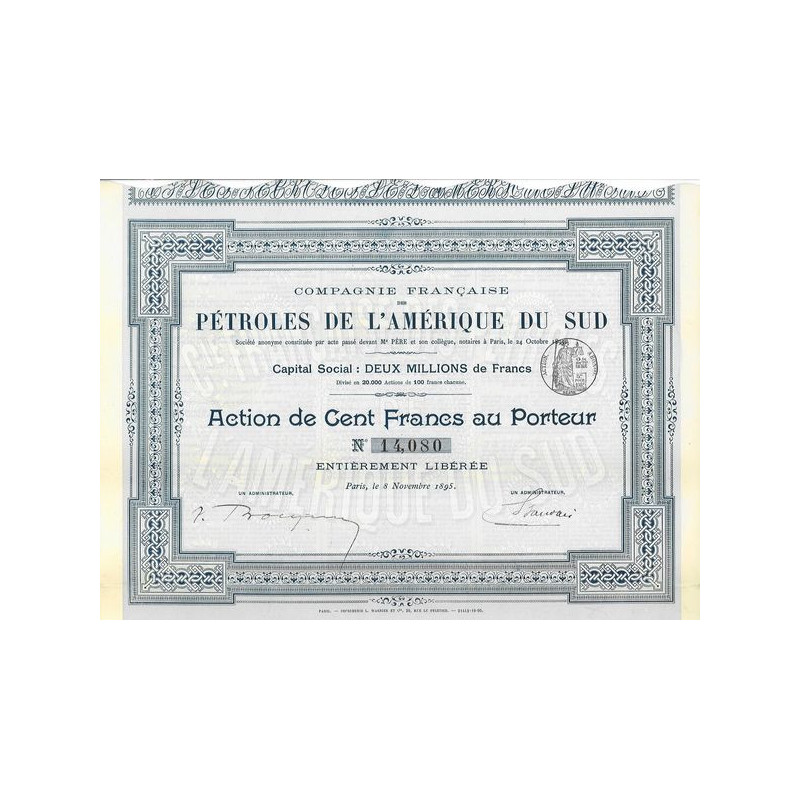 Cie Française des Pétroles de l'Amérique du Sud