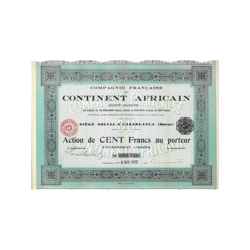 Cie Française du Continent Africain