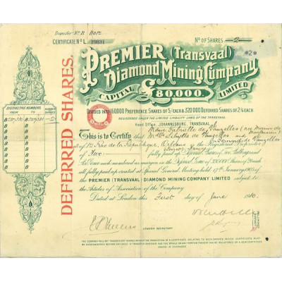 Premier (Transvaal) Diamond Mining Cy Ltd