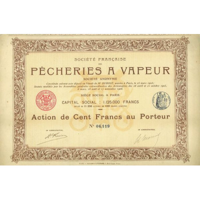 Sté Française de Pêcheries à Vapeur