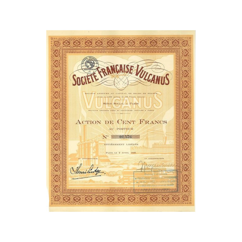 Sté Française Vulcanus