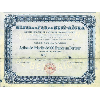 Mines de Fer de Beni-Aïcha (blanquette)