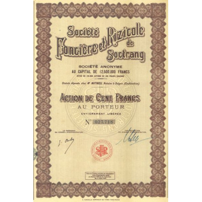 Sté Foncière et Rizicole de Soctrang