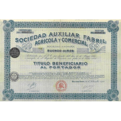 Sociedad Auxiliar Fabril Abricola y Comercial
