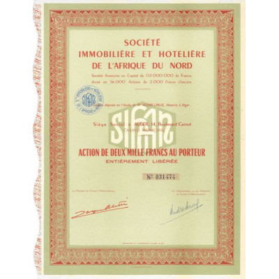 Sté Immobilière et Hotelière de l'Afrique du Nord