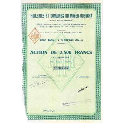 Huileries et Domaines du Moyen-Ouergha