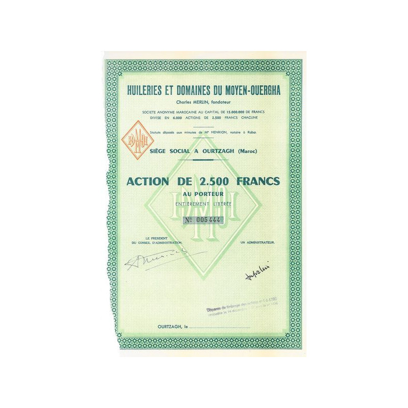 Huileries et Domaines du Moyen-Ouergha