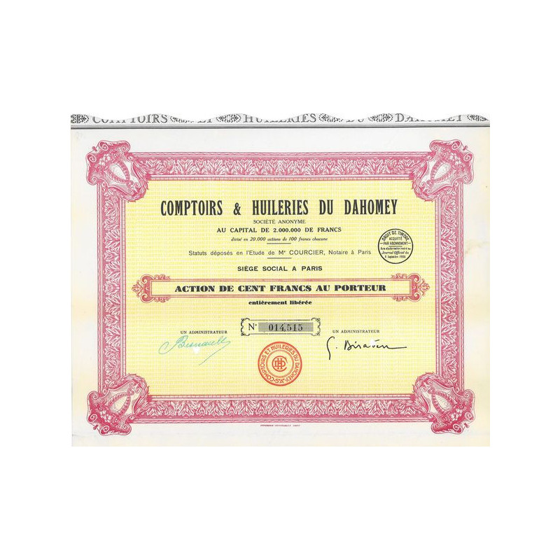 Comptoirs & Huileries du Dahomey