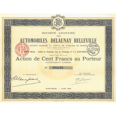 S.A. des Automobiles Delaunay Belleville (Act)