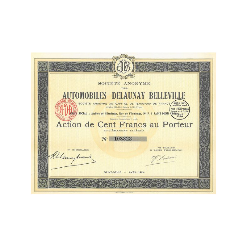 S.A. des Automobiles Delaunay Belleville (Act)