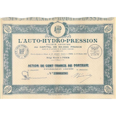 L'Auto-Hydro-Pression