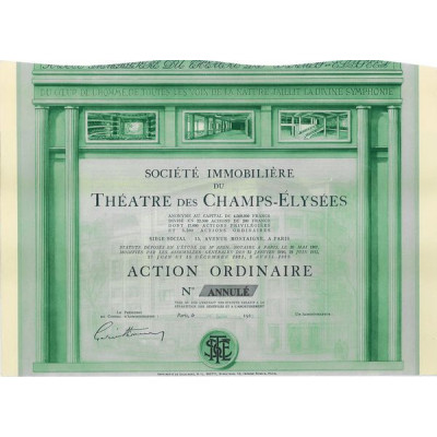 Sté Immobilière du théâtre des Champs-Elysées (blanquette)