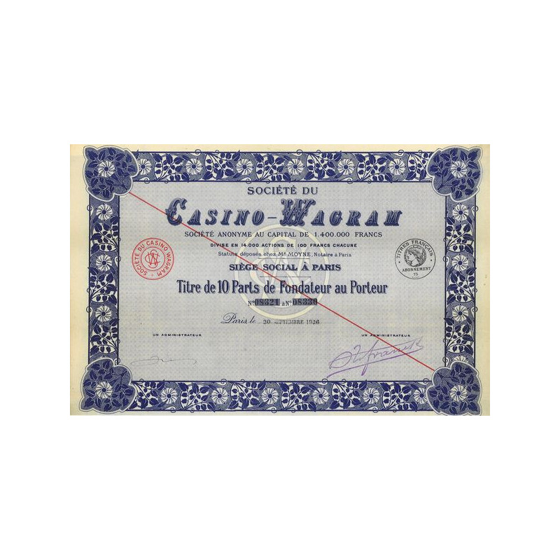 Sté du Casino-Wagram