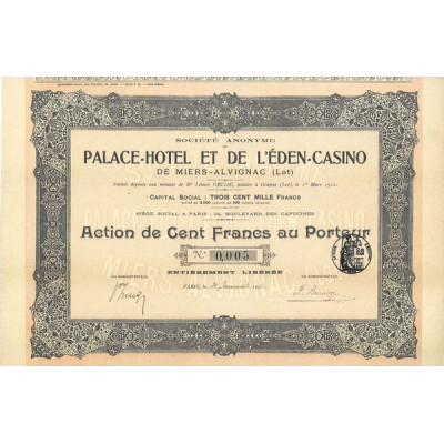 S.A. du Palace-Hôtel et de l'Eden-Casino de Miers-Alvignac