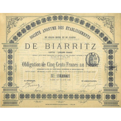 S.A. des Ets du Grand Hôtel et du Casino de Biarritz