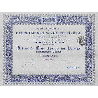 Sté Nouvelle du Casino Municipal de Trouville (1 Act)