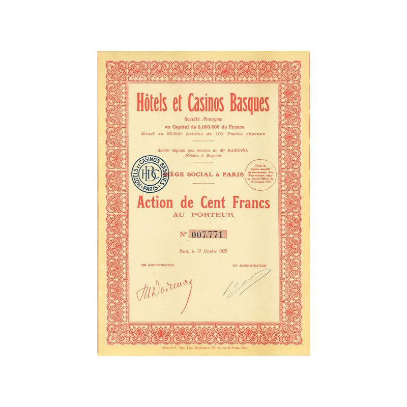 Hôtels et Casinos Basques