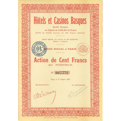 Hôtels et Casinos Basques