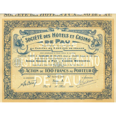 Sté des Hôtels et Casino de Pau