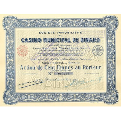 Sté Immobilière du Casino Municipal de Dinard