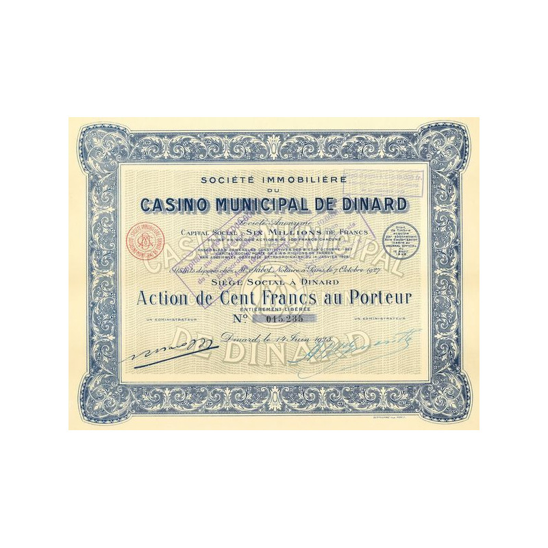 Sté Immobilière du Casino Municipal de Dinard