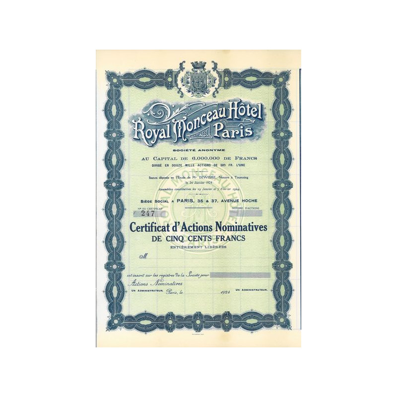 Royal Monceau Hôtel Paris (blanquette)