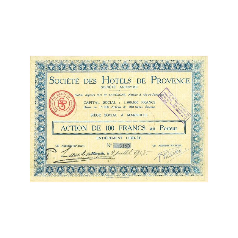 Sté des Hôtels de Provence