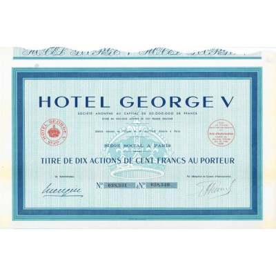 Hôtel George V (10 Act)