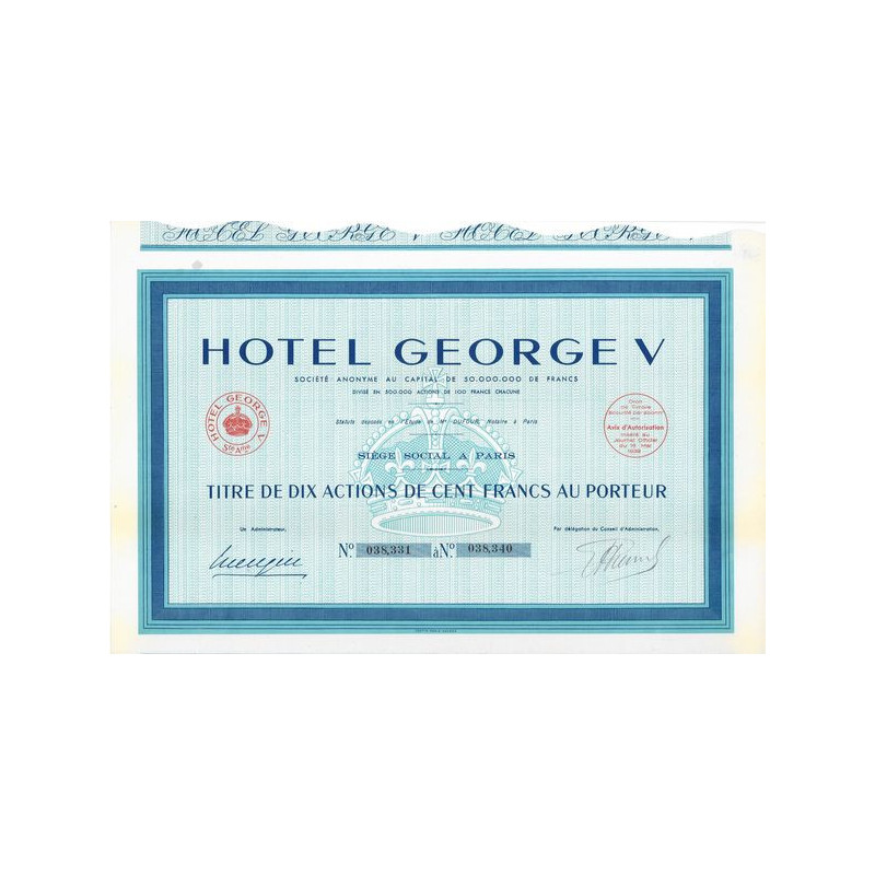 Hôtel George V (10 Act)