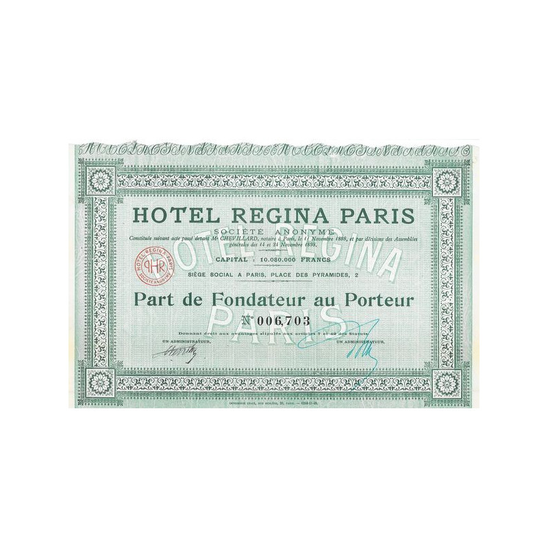 Hôtel Regina Paris (modèle 2)
