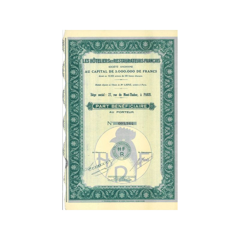 Les Hôteliers et Restaurateurs Français (PB)