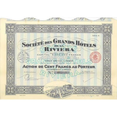 Sté des Grands Hôtels de la Riviera (Act)