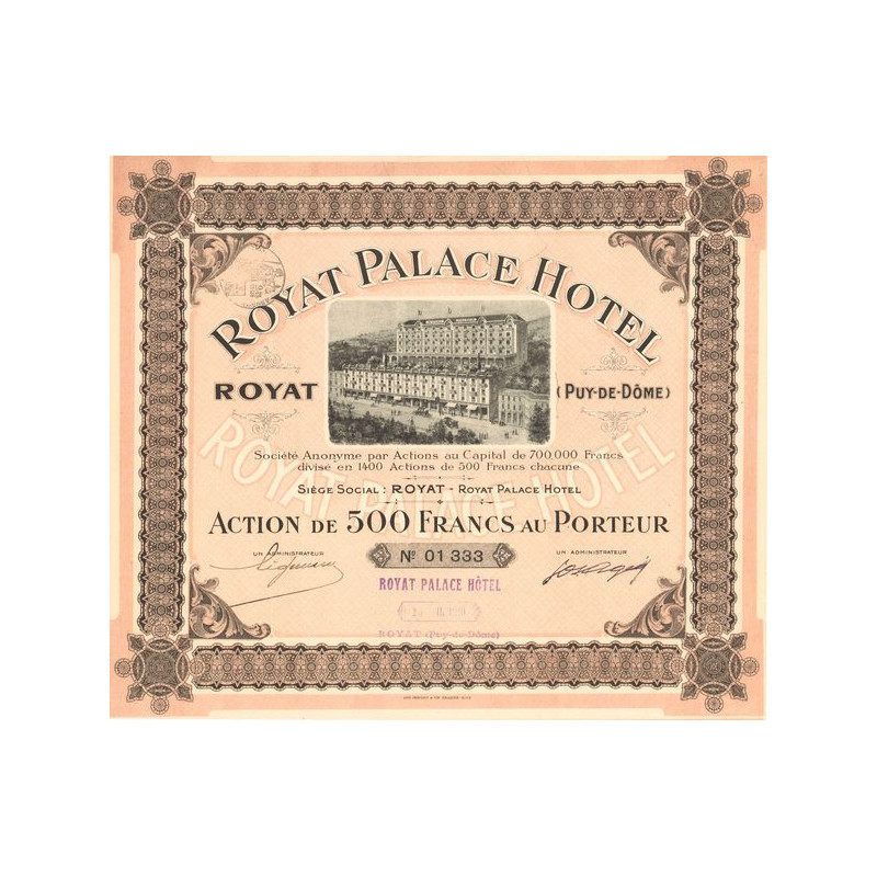 Royat Palace Hôtel (Act 500 F)