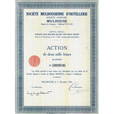 Sté Mulhousienne d'Hôtellerie