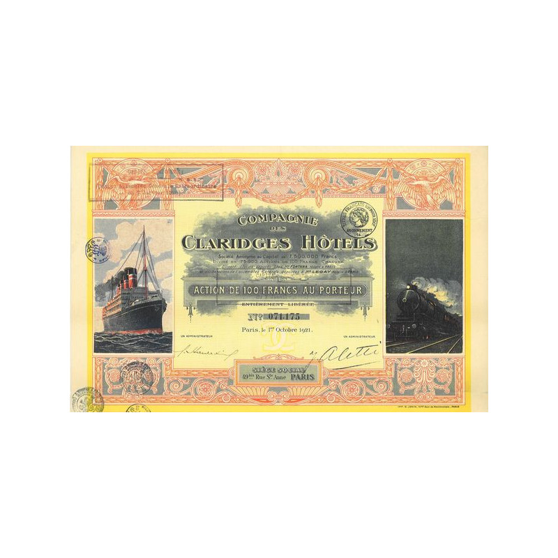 Cie des Claridges Hôtels