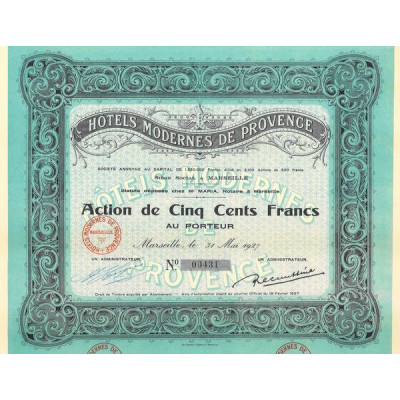 Hôtels Modernes de Provence