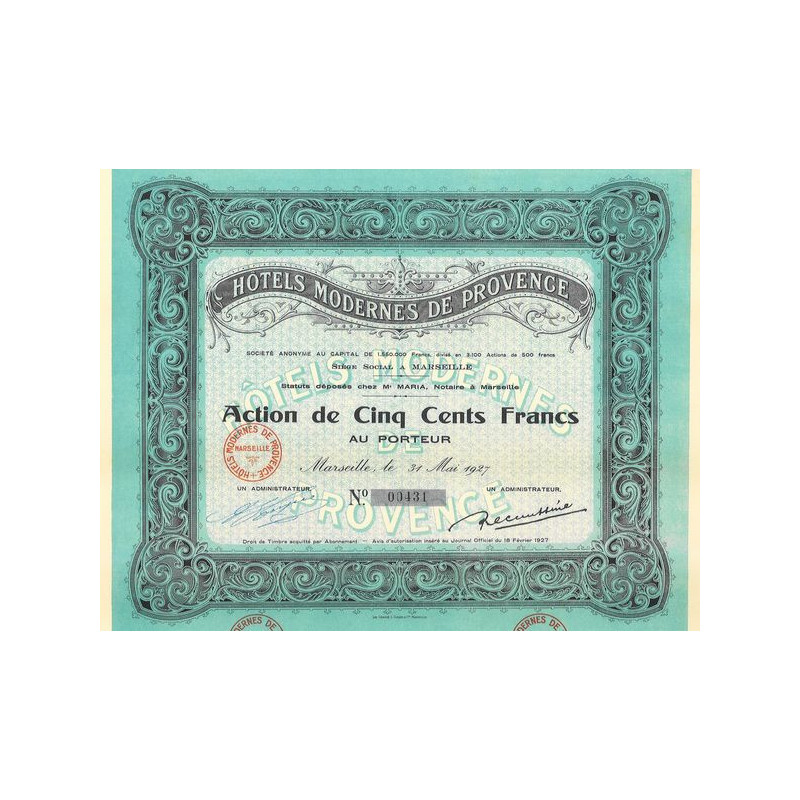 Hôtels Modernes de Provence