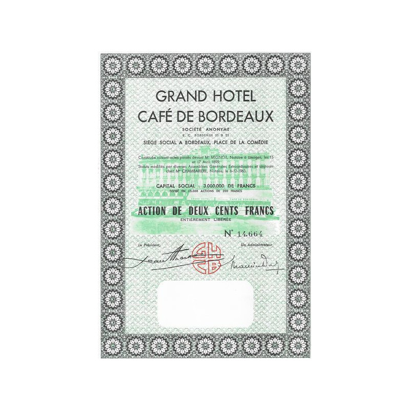 Grand Hôtel Café de Bordeaux