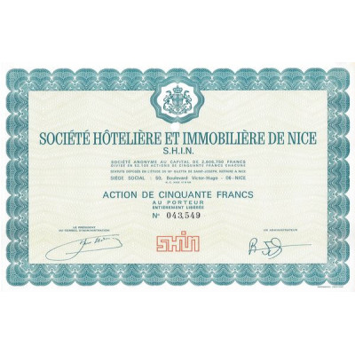Sté Hôtelière et Immobilière de Nice