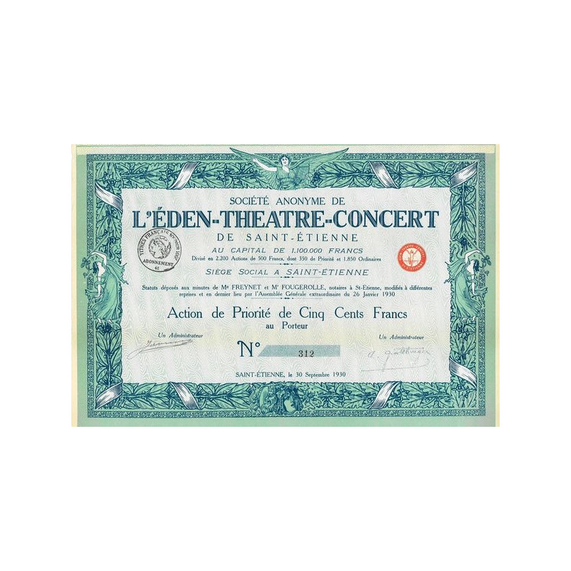 S.A. de L'Eden-Théâtre-Concert