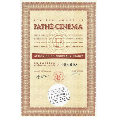 Sté Nlle Pathé-Cinéma